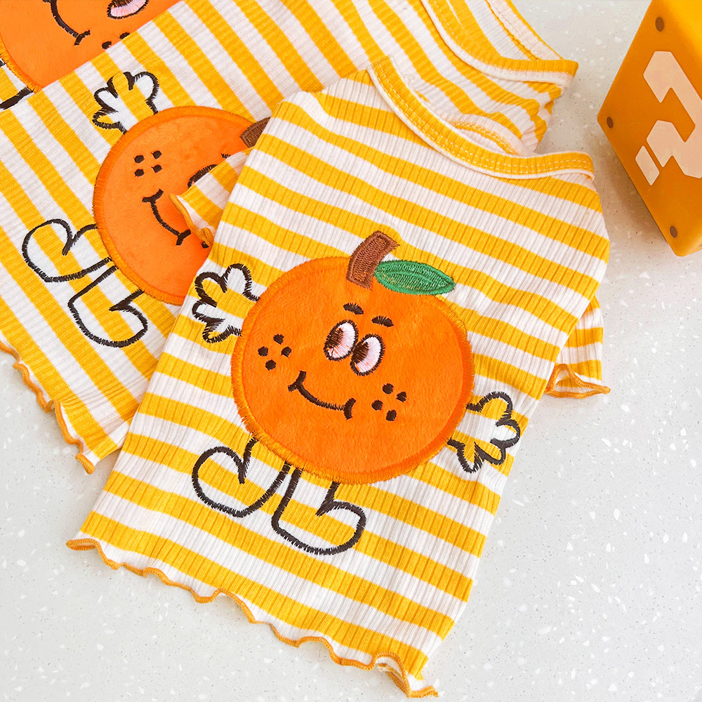 Gatos y perros, ropa para mascotas, nuevos productos de primavera y verano, camisa de fondo, Baba Mandarin Teddy Bichon Fadou Corgi