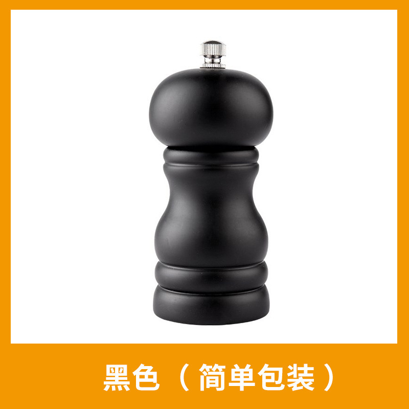 実木胡椒棒鉄板焼き黒椒研調味瓶サンショウ研胡椒家庭用手動研磨器塩研|undefined