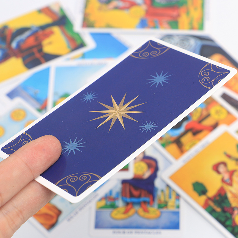Cartas de tarot bilingües clássicas espanhol-inglês para jogos_voghion.com