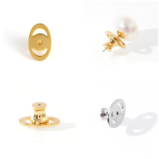 Ear Plugs, Ear Stud Auxiliary Support, Ear Plugs, Anti-falling, 18k Electroplated Small Waist Bamboo Ear Plugs, Cross-border