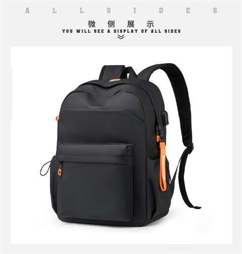 2023 New leather film backpack Summer Trend Men's and women's large-capacity student computer bag school bag undefined