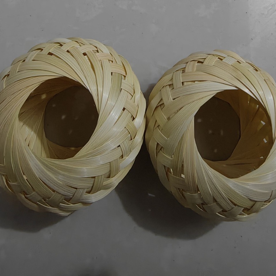 竹编平安扣蝈蝈笼竹制品笼子昆虫笼竹艺手编藤编编织竹条竹灯笼