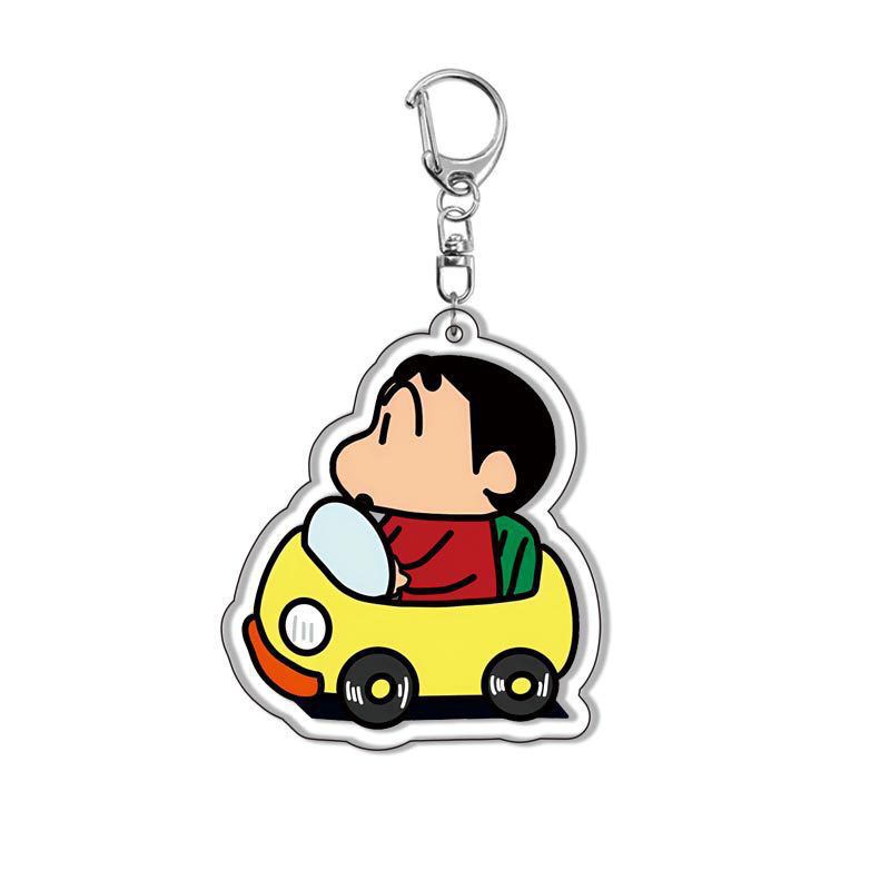 Crayon Shin-Chan Animación Periférico Nohara Shinsuke Xiaokui Xiaobai Nini Colgante de llavero de acrílico entre vientos