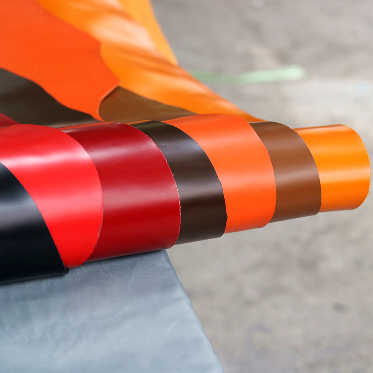 油蜡皮皮料 复古油皮头层牛皮亮光硬挺开边珠肩带鞋包牛皮革