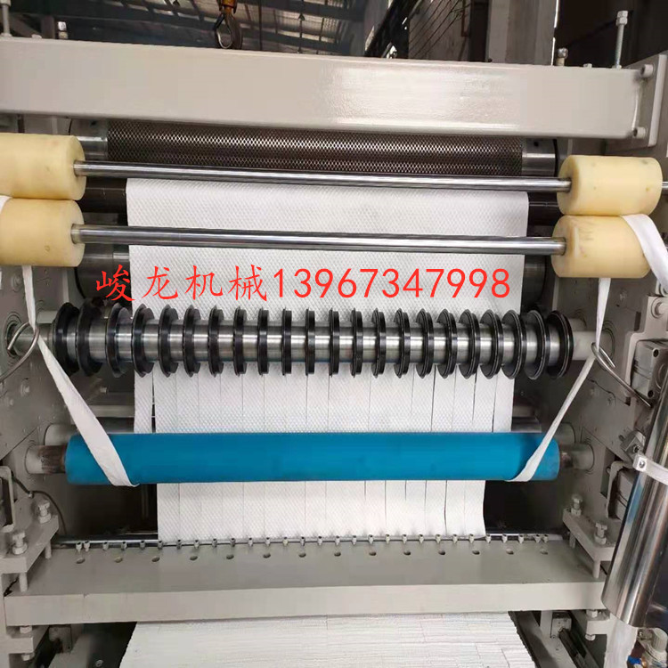 全自动方片卸妆棉片机器三层复合压边压花化妆棉设备一次性卸妆巾