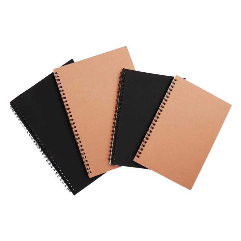 Фабрика в наличии ноутбук оптом Винтаж крафт-бумага Катушка ноутбук простой офисный ноутбук дизайн логотип