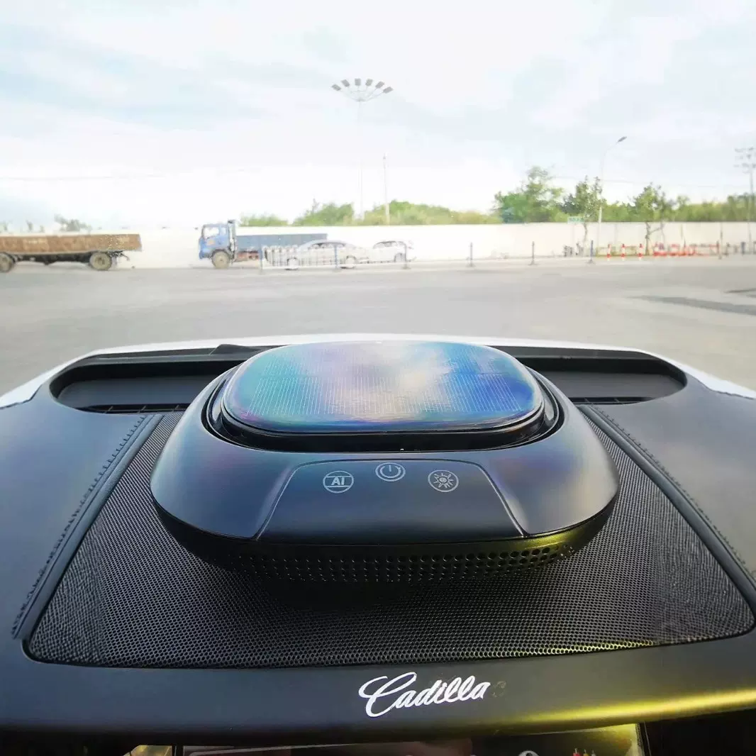 太阳能车载车内空气净化器车用汽车除甲醛杀菌除味负离子车载式