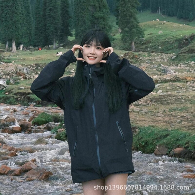 Alternative to Lt Style Hardshell Jacket for Men and Women, Single-Layer Mountaineering Jacket, Three-Layer Heat-Sealed Rainproof Jacket, Trendy Brand Alternative to Lt Style Hardshell Jacket for Men and Women, Single-Layer Mountaineering Jacket, Three-Layer Heat-Sealed Rainproof Jacket, Trendy Brand