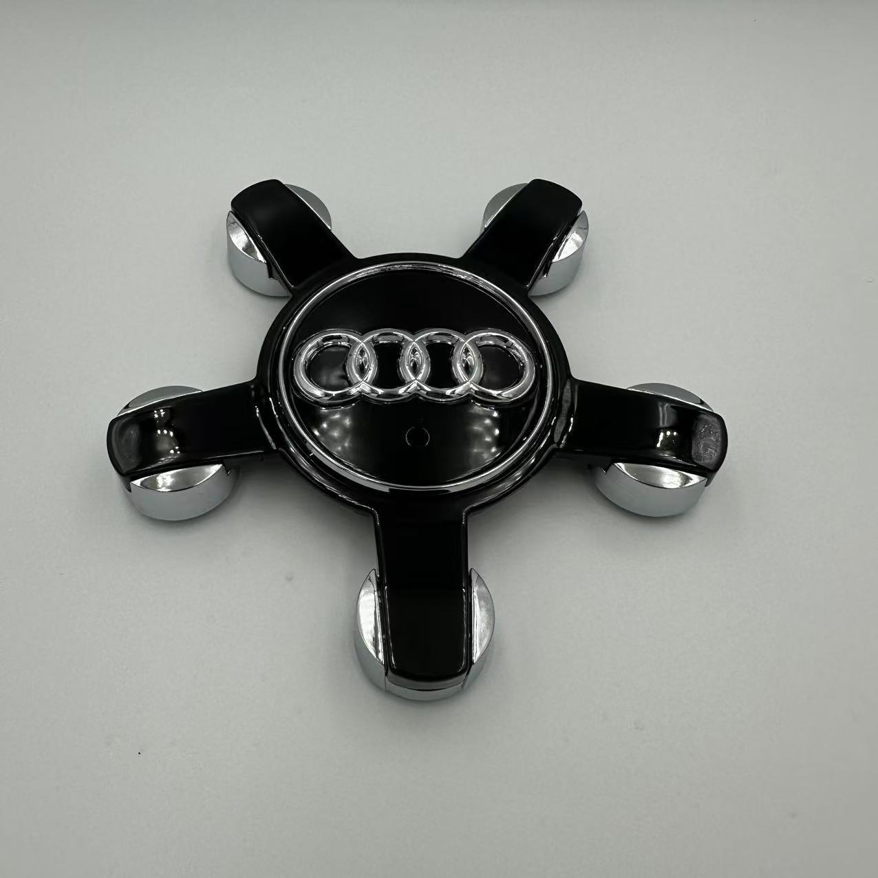Logo 135mm, Audi Hub cover - concave-black