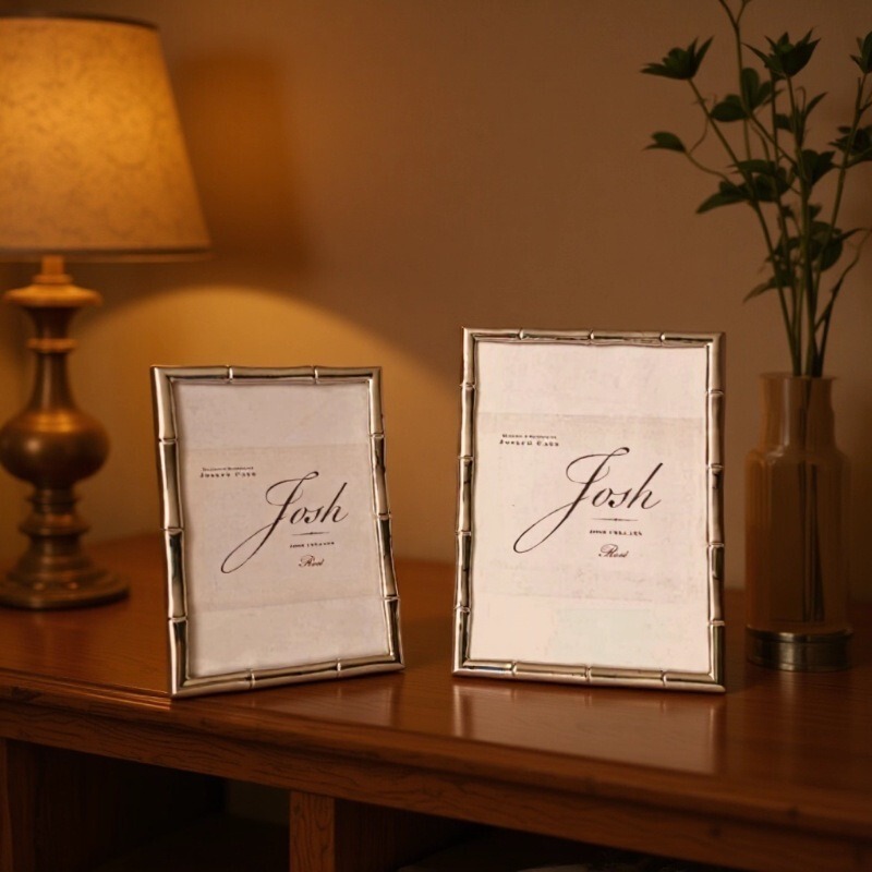 Fashion Silver Simple Metal Photo Frame, Home Decoration Decorative Photo Frame