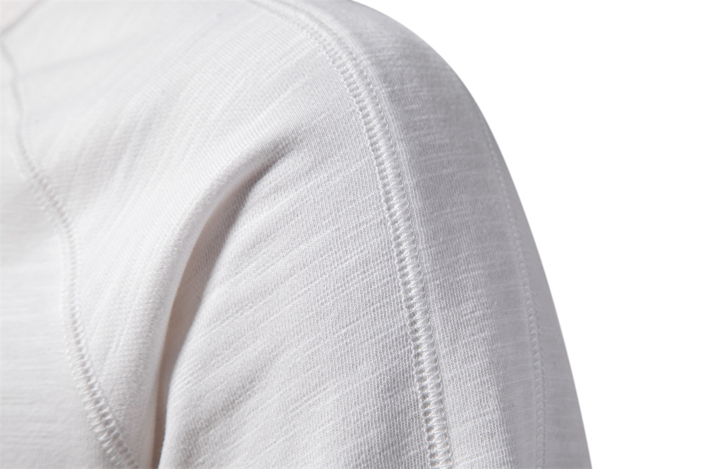 2024 Spring and Autumn New Style Leading Men's Loose Casual Solid Color Round Neck Hoodie Trendy Men_voghion.com