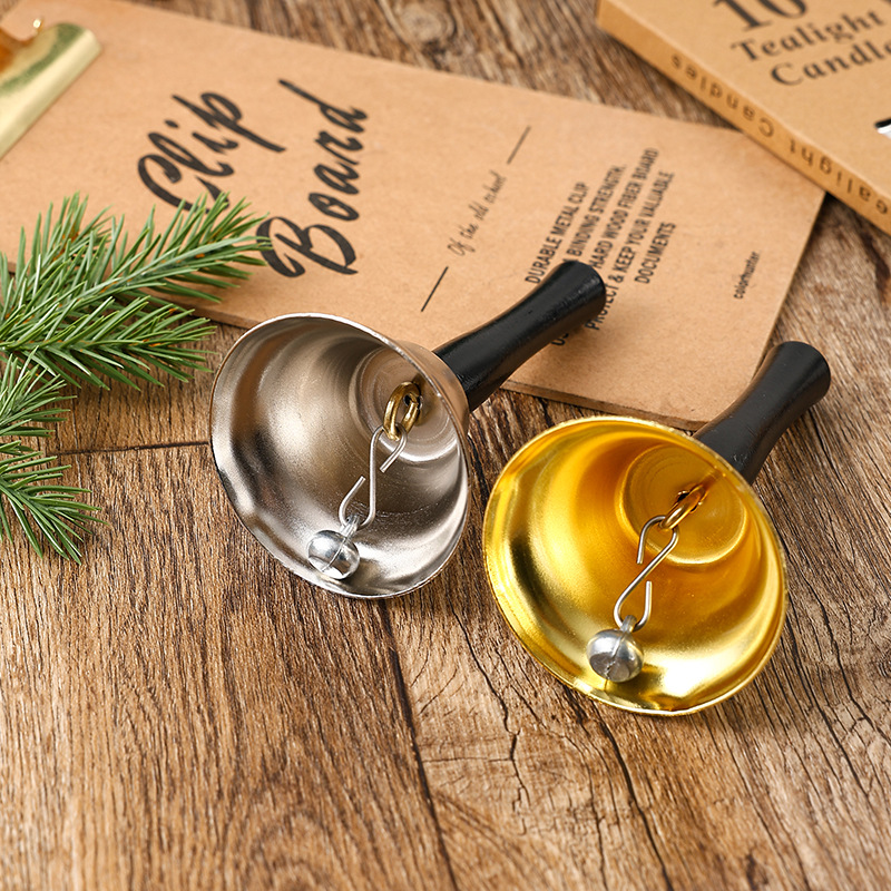 110g Weight Decorative Props Event & Party Supplies Handbell Classification Christmas Cartoon Style Bell Metal Party Decorative Props