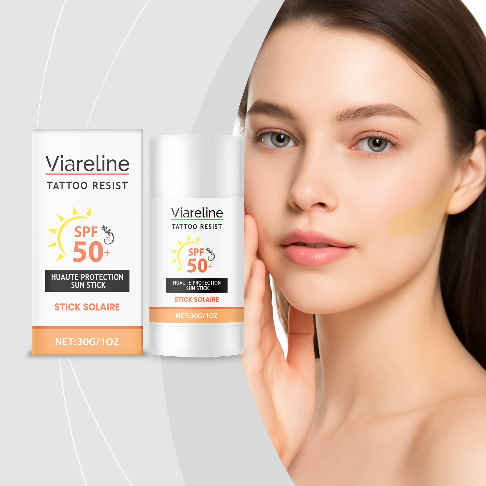 VIARELINE Защитная палочка для татуировок Портативный дизайн Уличный водонепроницаемый и устойчивый к поту нейтральный изоляционный защитный крем