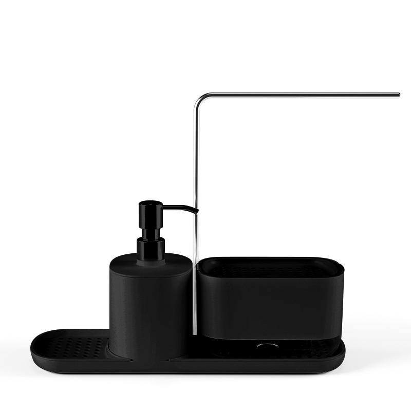 Cocina encimera detergente líquido caja de lavado de manos desinfectante de manos caja de líquido prensa dispensador de jabón cocina rack de almacenamiento