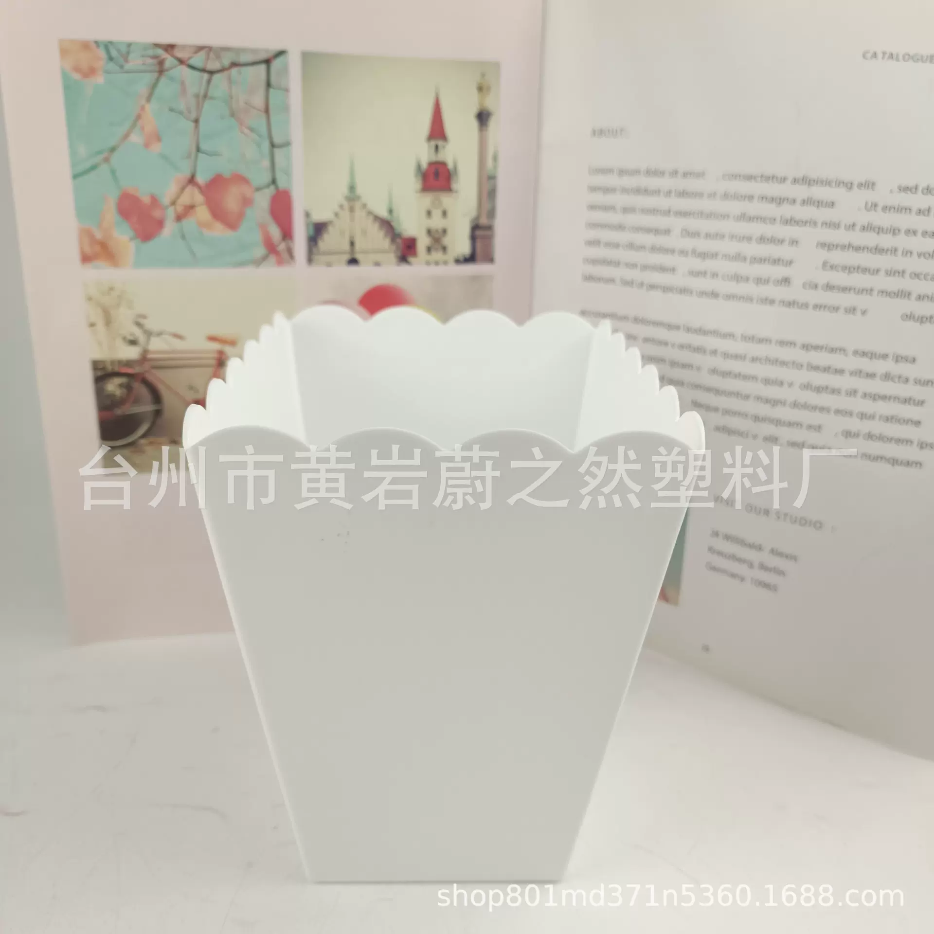 PP食品级爆米花桶方形 塑料收纳桶零食桶 可印刷logo颜色