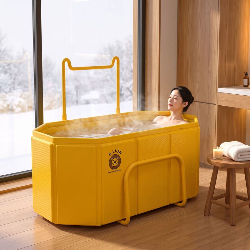 New Household Adult Bath Bucket Foldable with Mao Jin Bracket Bathtub Winter Full Body Bath Tank for Children