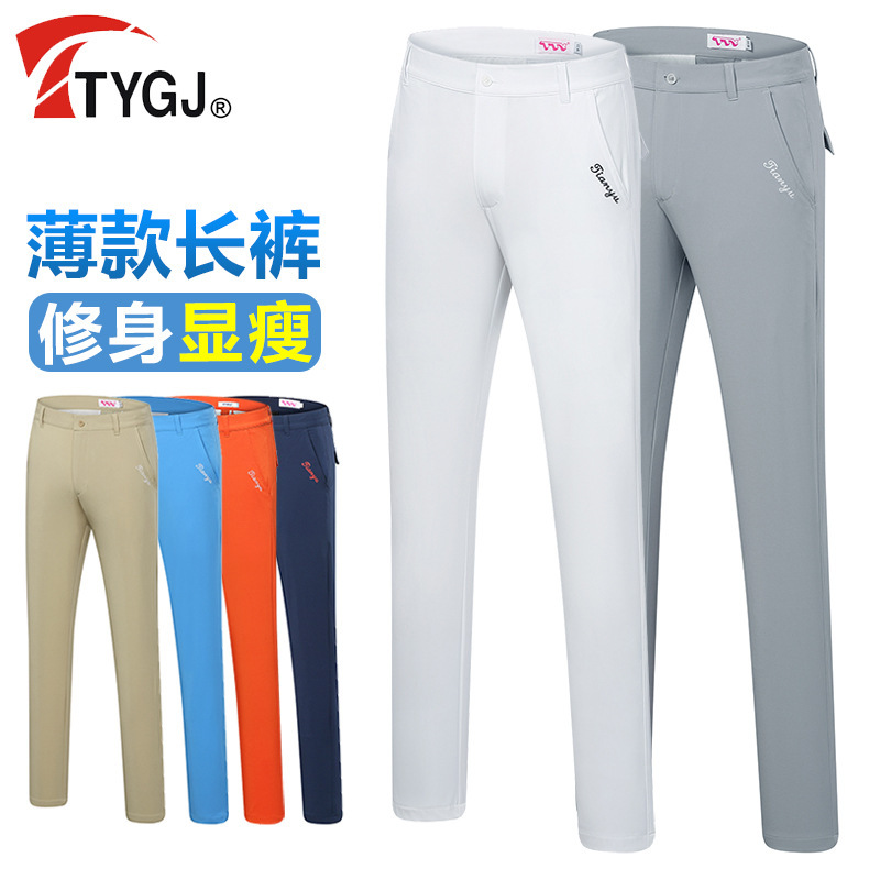 Source manufacturer TYGJ golf pants spring and summer clothing sports pants men's thin straight pants