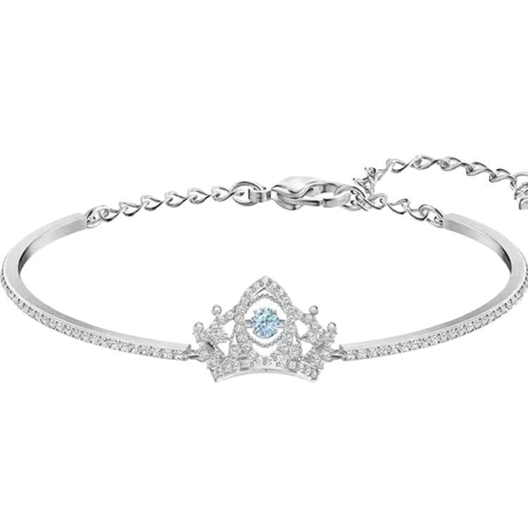 스마트 크라운 화이트 골드 팔찌