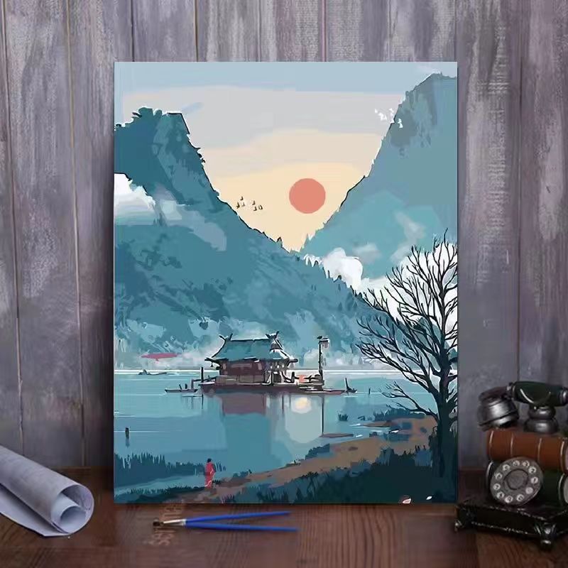 호수에 007 보트