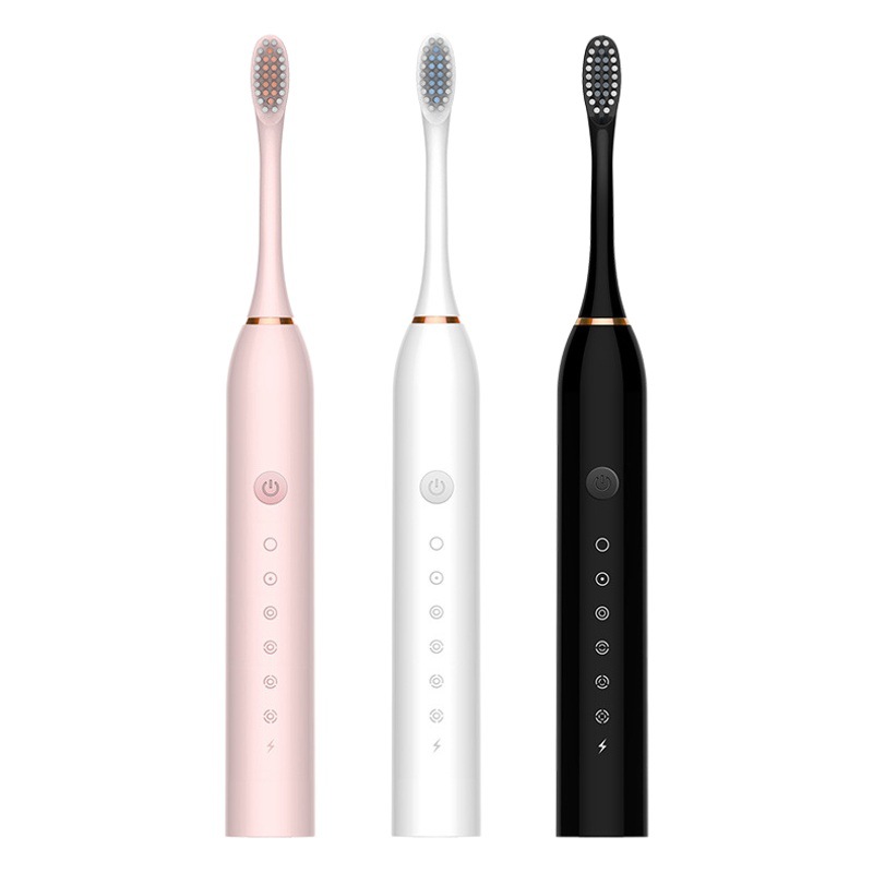 6-velocidad cepillo de dientes eléctrico adulto hogar USB recargable cepillo de dientes sónico irrigador oral regalo X3 entrega de una sola pieza image 1
