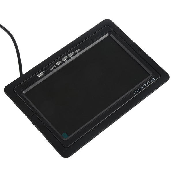 7-inch HD car monitor desktop reversing monitor truck two-way video input reversing image