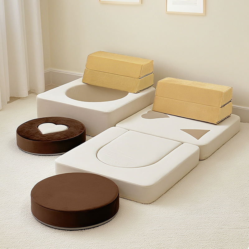 New Design Combination Splicing Sofa Kidsren's High Density Sponge Sofa Modern Multifunctional Building Block Assembly Sofa