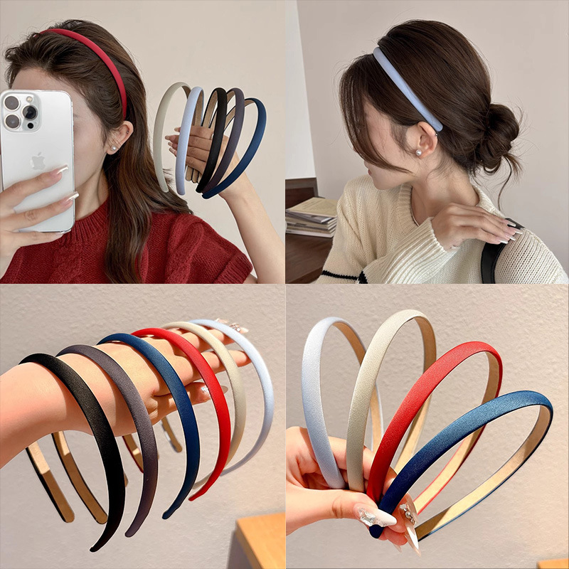 2025 nuevo simple y delgado cabello brazo no la cabeza alta cráneo mostrando cara pequeña presión cabello brazo lavar la cara cabello broche de cabello tocado