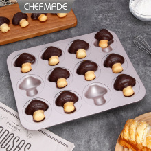 学厨12连蘑菇玛德琳模烘焙家用日式卡通不粘蛋糕烤盘模具蛋糕模具