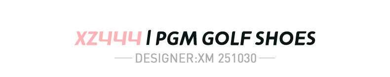 Giày golf nữ PGM chống thấm nước, cổ cao co giãn, đế giữa bỏng ngô tăng chiều cao — Bột trái đào [Siêu chống nước/Đế giữa bỏng ngô/Khóa giày chống trượt được cấp bằng sáng chế] XZ444 chi tiết 30