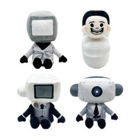 跨境新品Skibidi Toilet Mystery Plush马桶人电视人毛绒玩偶公仔