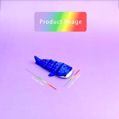 国境を越えた売れ筋の 3D プリントシロナガスクジラ小さなおもちゃの装飾品関節可動かわいい吊り下げモデルおもちゃ卸売