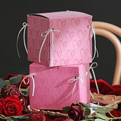 簡約布達佩斯盒情人節520蛋糕盒母親節4寸網紅創意蛋糕甜品打包盒