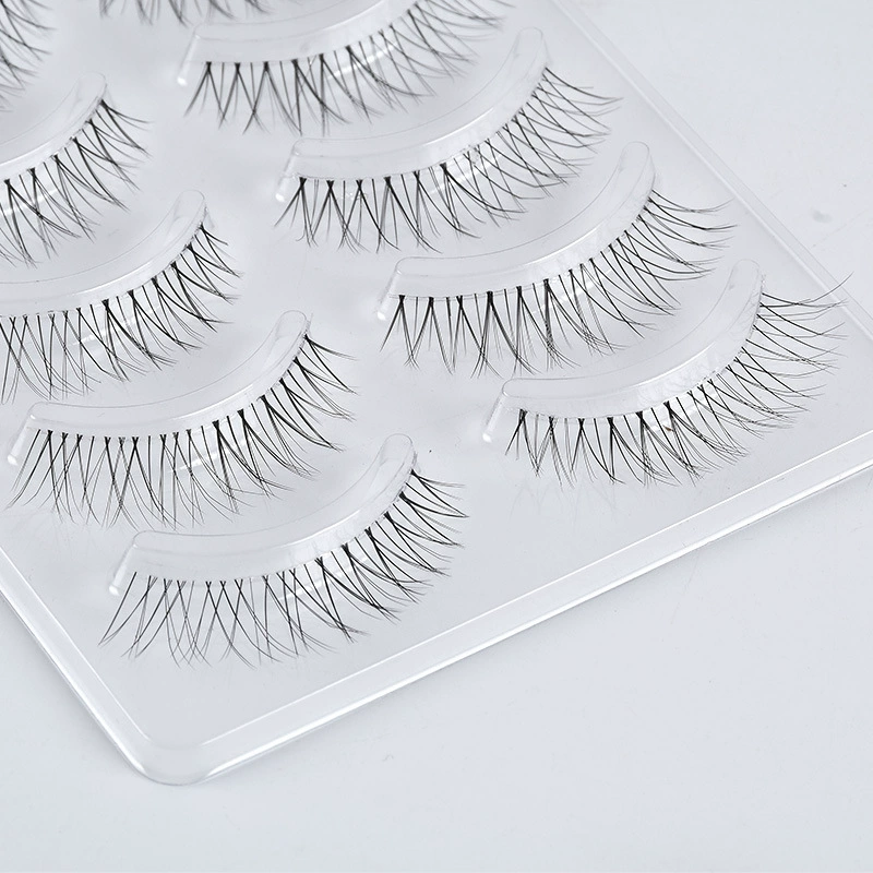 Soft transparent three dimensional false eyelashes