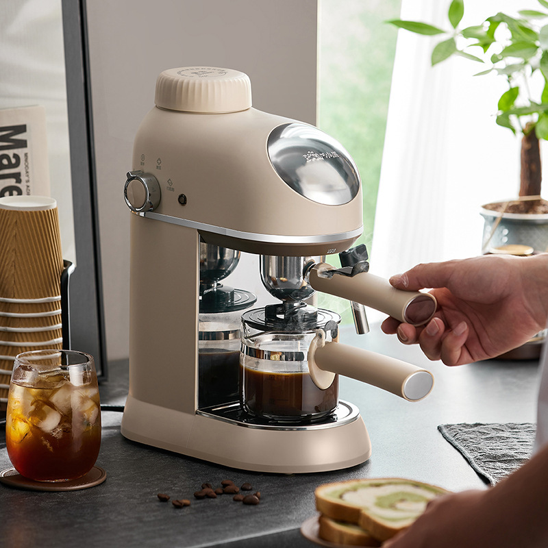 Bear Coffee Machine Kfj-P02T7 Home Use Small Italian-Style Semi-Automatic Espresso Mini All-In-One Machine American Style
