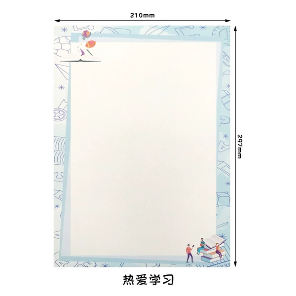 Love learning 50 sheets of blank stationery