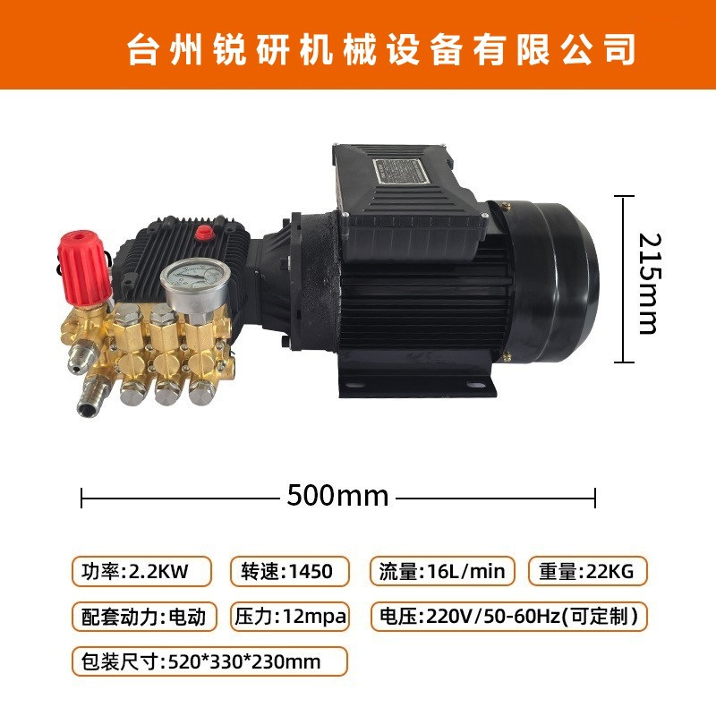 Ruiyan Ultra High Pressure Cleaning Machine High Pressure Water Pump Motor Combination Car Washing Machine Commercial Industrial Pure Copper Motor