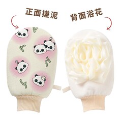 搓澡巾浴花二合一女士专用双面洗澡巾不伤肤家用沐浴手套洗澡神器