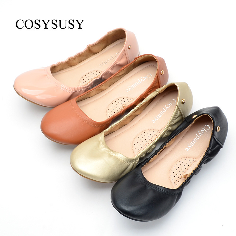 Foreign trade flat shoes female round he...