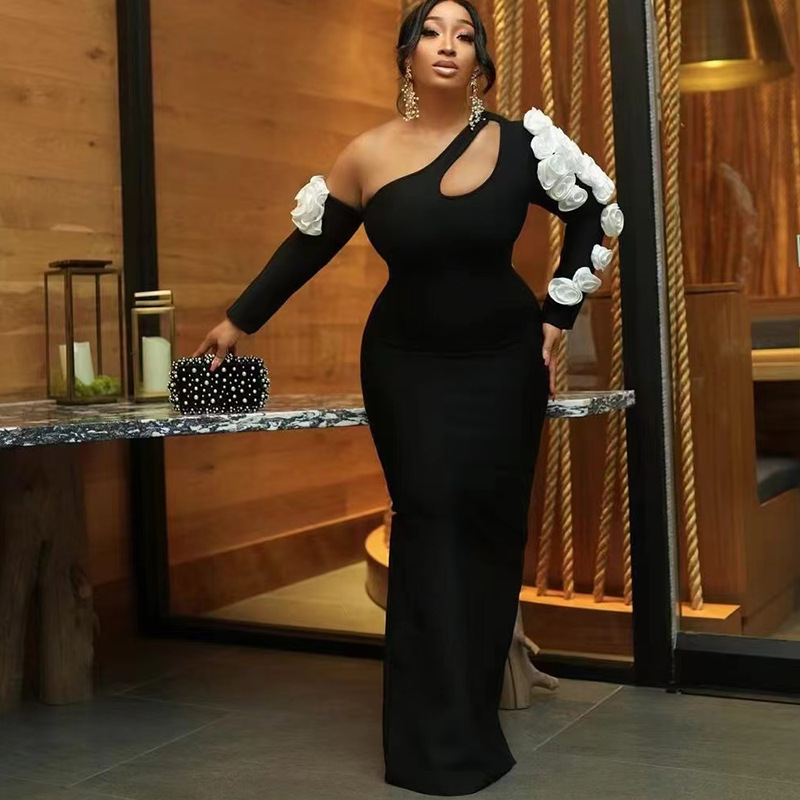 three dimensional sexy black fashionable elastic bandage