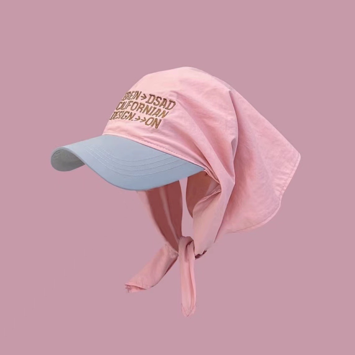 2024新款个性拼色头巾绑带鸭舌帽子