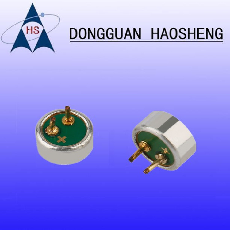 现货驻极4022/4015平头带针录音低噪麦克风唛头咪头咪芯咪线5822