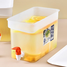 夏季冰箱塑料冷水壶带龙头3.5L大容量水果茶壶凉水桶冷泡瓶冰水桶