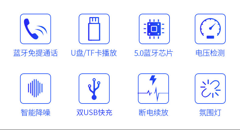 New car-mounted Bluetooth MP3 FM transmitter with QC3.0, colorful ambient lighting, and voice assistant