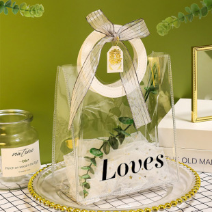 Children's Day Transparent Gift Bag Pvc Wedding Children's Packaging Plastic Portable Souvenir Gift Bag Wholesale