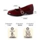 Red Fashion French Style Chanel Style Women's Small Leather Shoes Spring and Summer New Low Heel Late Night Style Dress Mary Jane Shoes