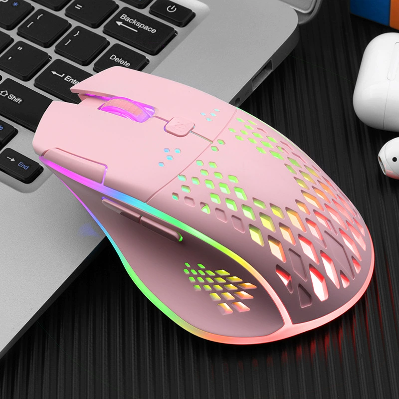 Lightweight мышь Emperor Leopard Q15 бездротовая с возможностью зарядки, RGB подсветка, цветная клавиатура для ноутбука/игр