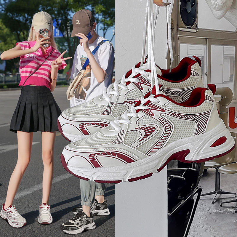 Dad Shoes for Women, New Spring and Autumn Korean Style Ins Casual Sneakers for Female Students, Couple Style, Versatile Sports Shoes, Street Style Shoes Dad Shoes for Women, New Spring and Autumn Korean Style Ins Casual Sneakers for Female Students, Couple Style, Versatile Sports Shoes, Street Style Shoes