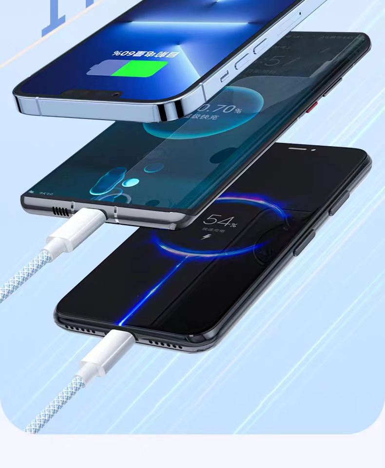 Xiaomi Android Apple 15 cep telefonu için uygun bir-üç veri kablosu 3A süper hızlı şarj evrensel üçü bir arada şarj kablosu