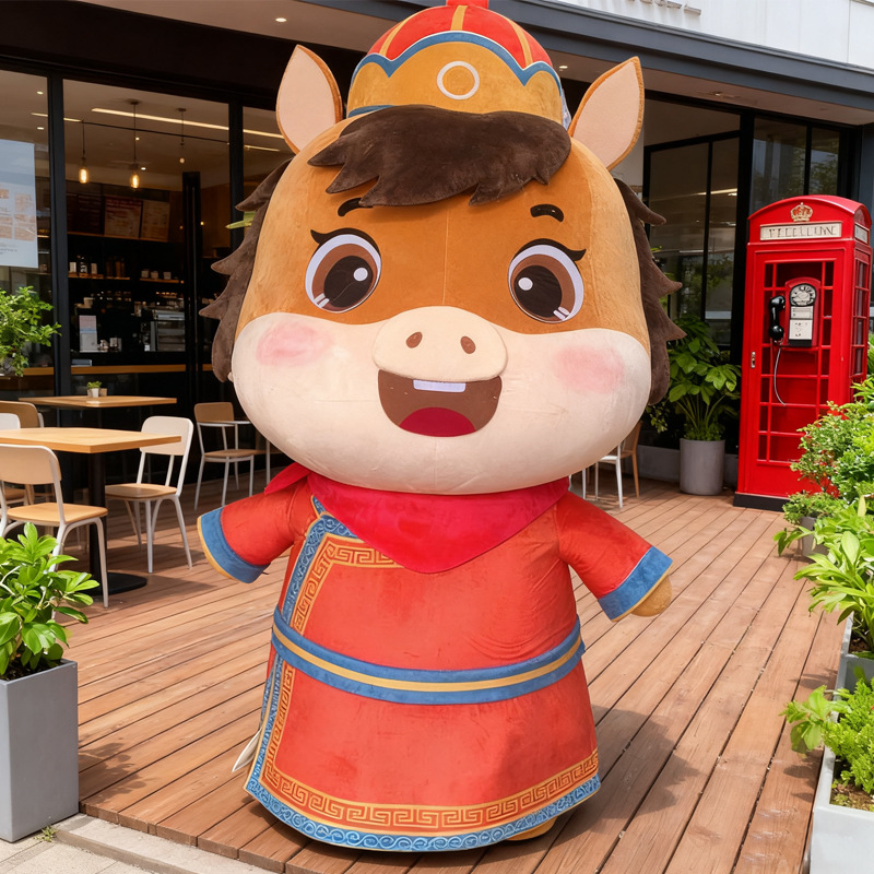 定做玩偶服充气吉祥物来图定制高端泡沫雕刻卡通鱼偶服装成人宣传