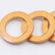 Copper gasket copper washer screw flat gasket hardware flat washer wholesale manufacturers M3/M4/M5/M6/M8